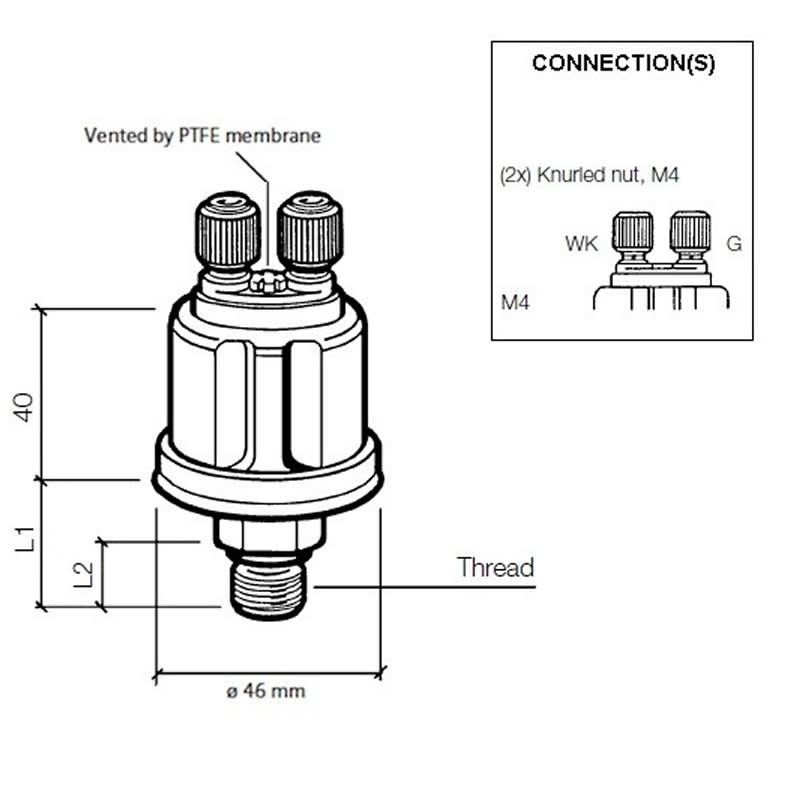 Pressure Senders 0-80 PSI